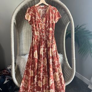 Spell and the Gypsy Sloan Gown Ochre medium.